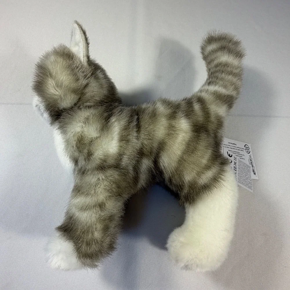 Douglas‎ Zipper Grey Tabby Cat Standing Plush Stuffed Animal Cuddle Toy